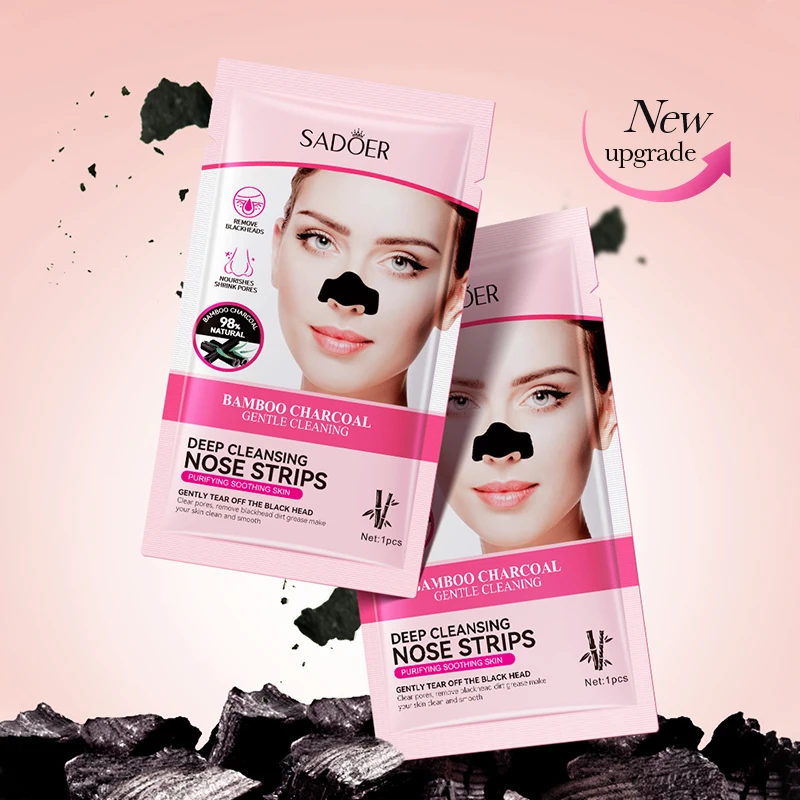 OEM SADOER wholesale new men women blackhead removal three steps oil control beauty skin care products nose mask set