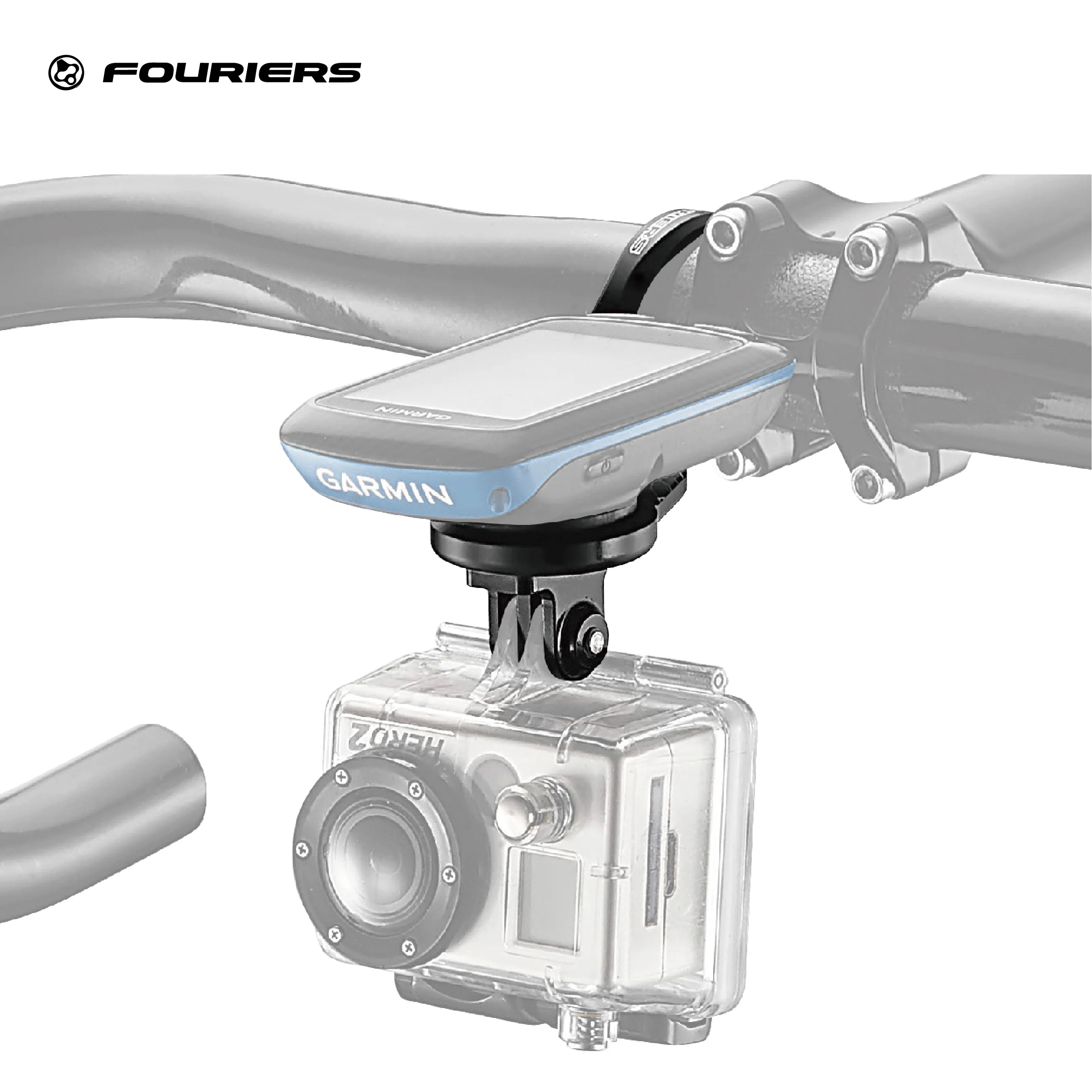 Compatible with GARMIN Edge & MIO& Bryton.Computer mount for 31.8 handlebar