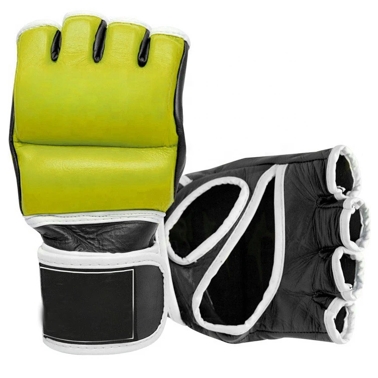 OEM Low Price High Quality Leather MMA Gloves Boxing Training Sparring MMA Gloves Best Quality