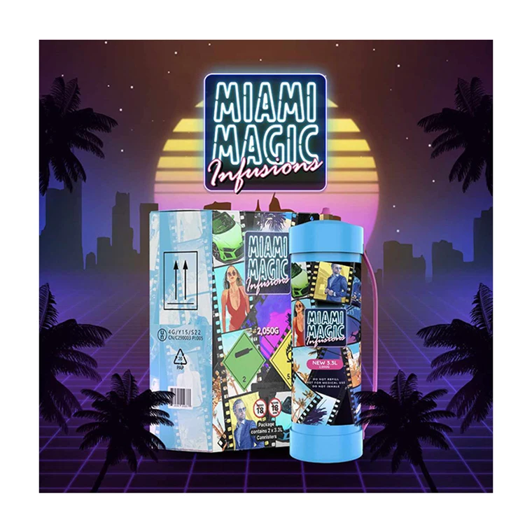 Wholesale Price Premium Quality Dessert Tool 3.3L Miami Magic Whipped Cream Charger Cylinder for Cake Decoration