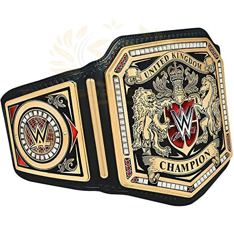 Custom Champion Belt WWE Authentic Wear United Kingdom Championship Custom Brand Logo 3mm Thick Alloy Copper Brass Plates Belt