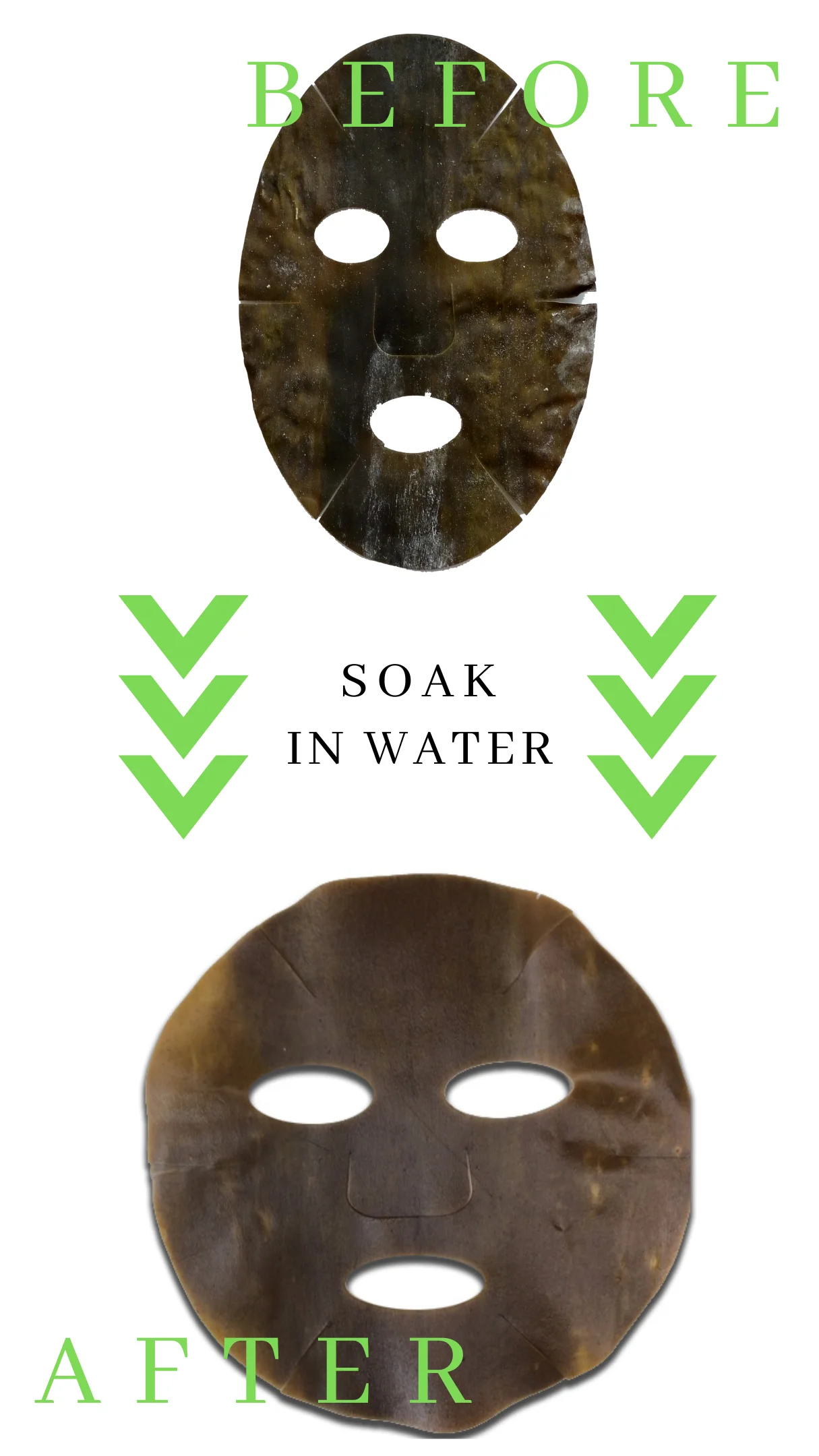 Best Performing Kombu Seaweed Mask Good Class Allergens-Free Facial Pack for Moisturizing OEM/ODM Supply