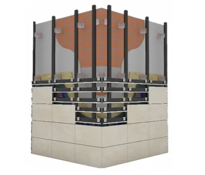 Invisible Fixing Facade System Porcelain Facade Cladding Ventilated BUILDING MATERIALS from Turkey Best Price