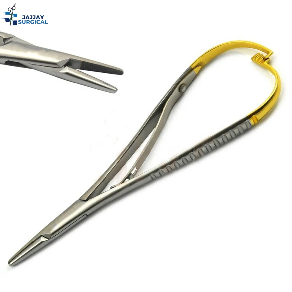 Stainless Steel Mathieu Needle Holders Dental Needle Holders TC Surgical Forceps Dental Instruments
