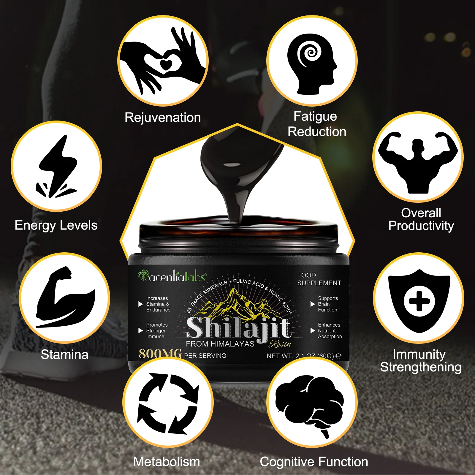 Wholesale Private Label Shilajit Pure Himalayan Organic Gold Grade Himalayan Shilajit Resin For Energy Boost Immune Support