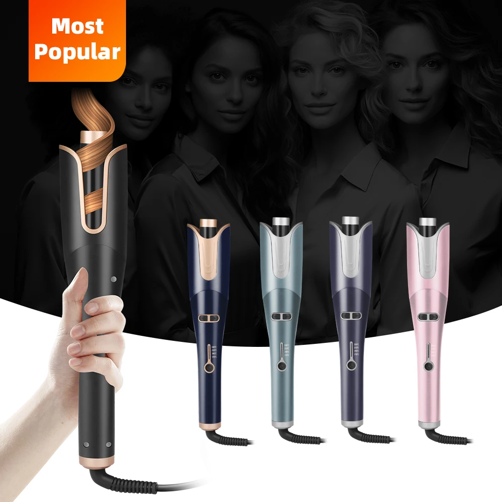 JAYSUNNY Mini Portable Automatic Rotating Hair Styling Curler Korean Curling Iron Machine Wand For Long Hair