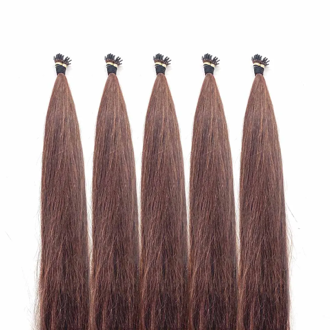 TOP SELLING INDIAN HAIR WITH ALIGNED CUTICLES ZERO SHEDDING Pre Bonded LONG LASTING KERATIN I TIPS PERMANENT EXTENSIONS