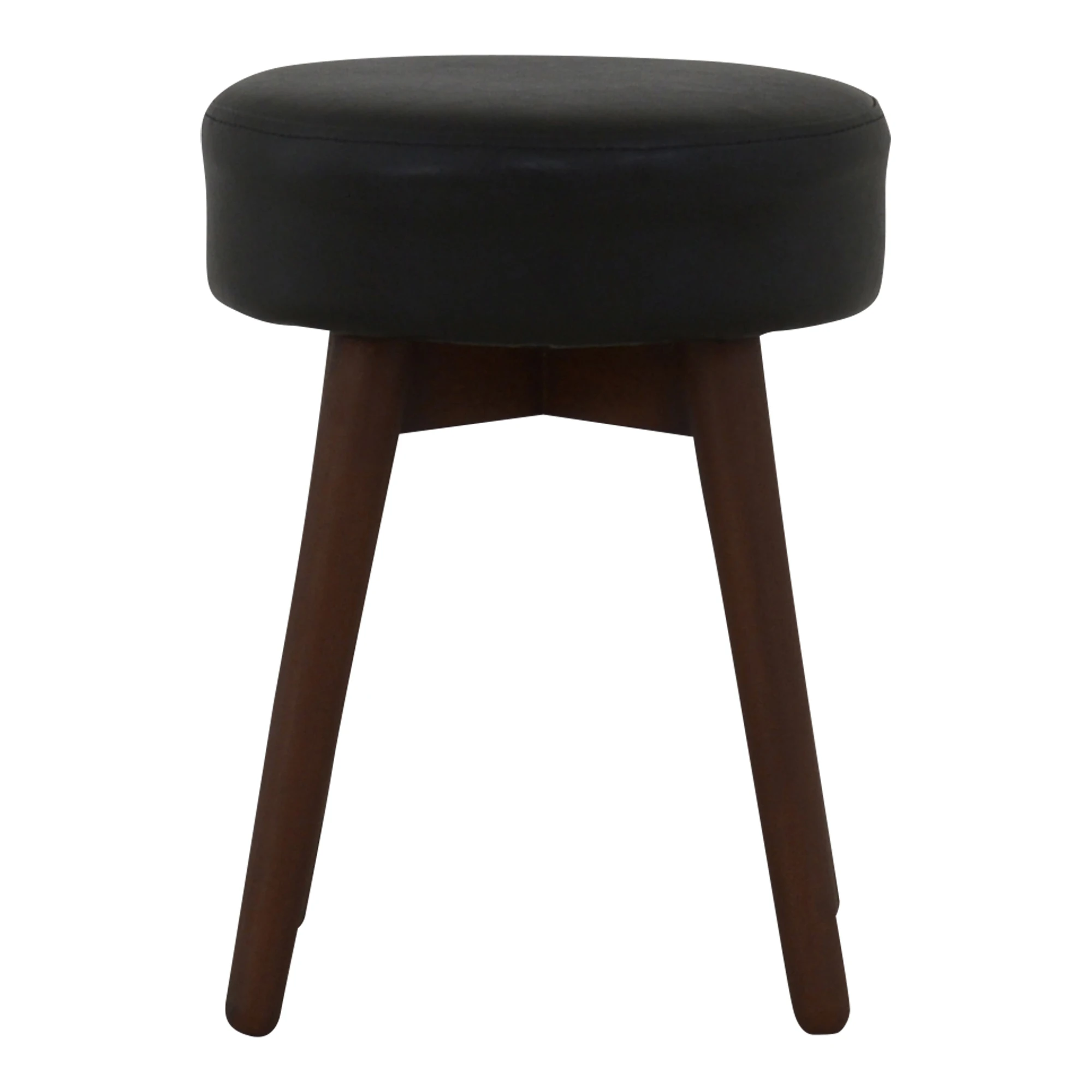 Modern Multi-Color Decorative Fabric Fake Leather for Dining Living Room Home Hotels Schools Small Cute Rubber Wood Leg Stool