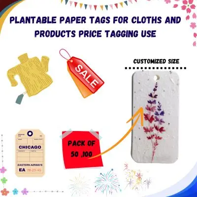 Eco Friendly Recycled Fashion Garment Paper Hang tags Custom Clothing Label Hang Tag USA UK CANADA