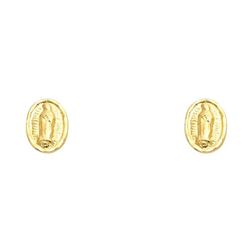 Fashion Jewelry Gold Plated Mother Mary Earrings for ladies brand new classic brass trending everyday wear