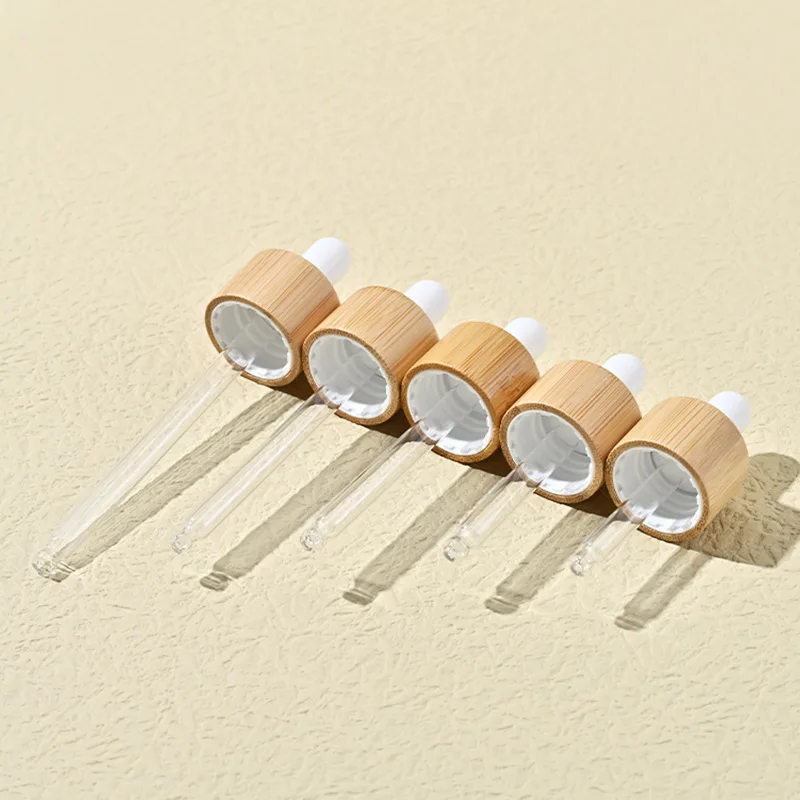 Custom Logo Printed Frost Glass Bottle with Flat Shoulder Serum Empty Clear Dropper Cylinder Shape 15ml 30ml 100ml Capabilities