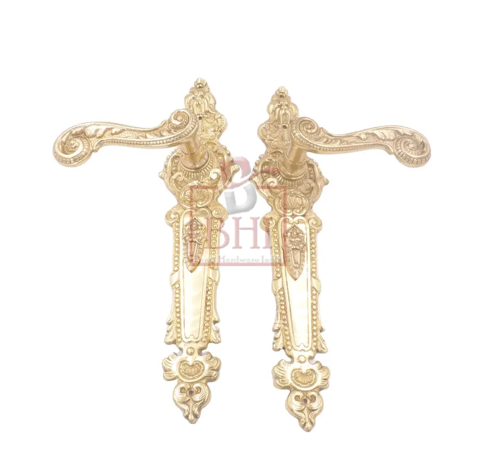 Vintage Antique Brass Bronze Porcelain Iron Antique Door Handle Manivelas Imposing Door Handles Knobs for Cabinets & Drawers