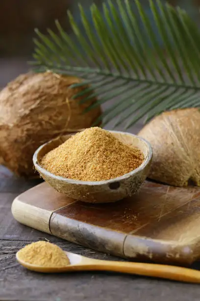 No Added Preservatives Additives Top Quality Caramel Flavored Coconut Organic Coconut Fine Sugar with Low GI
