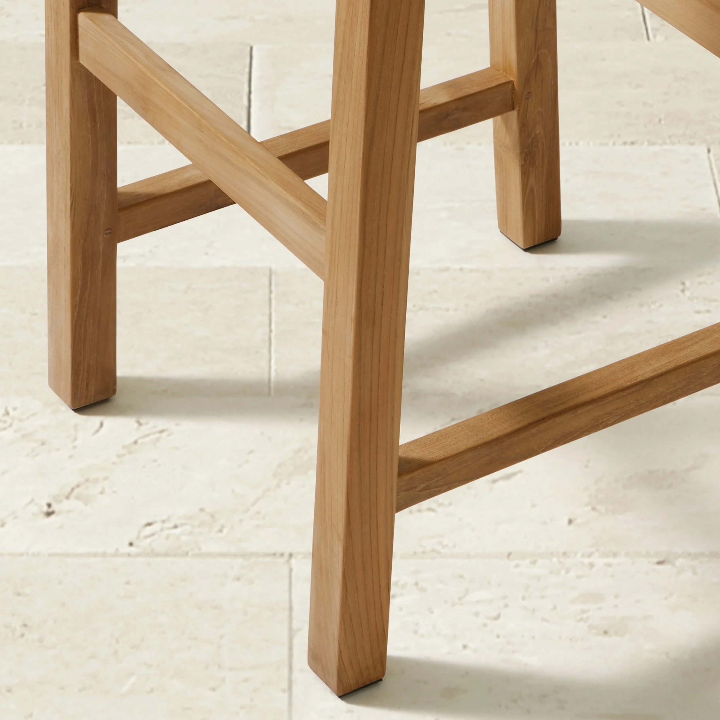 New Design Bar Stoll Natural Teak Wood Combination With Rattan-Mika