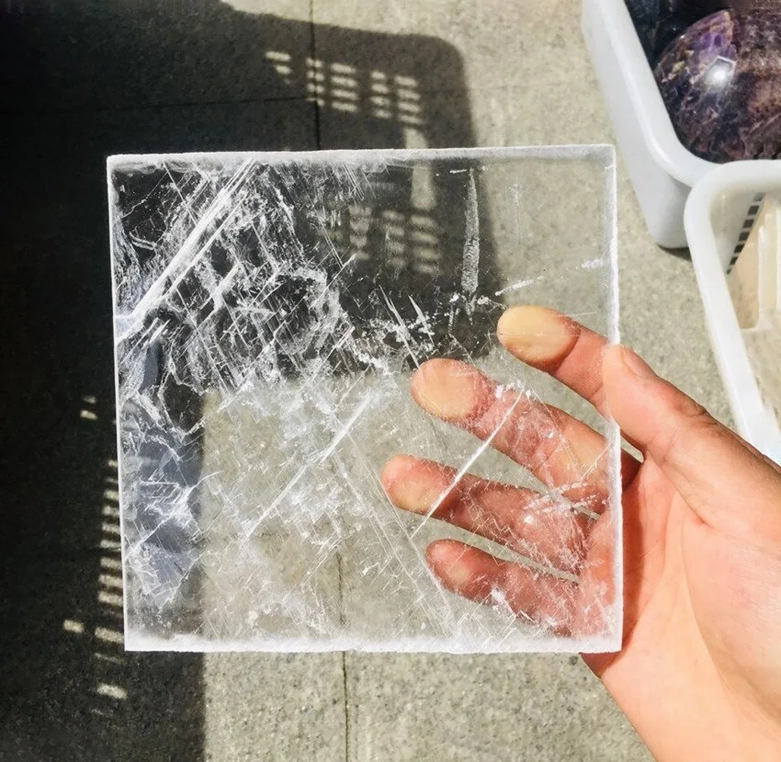 Wholesale Selenite Large Raw Selenite Plate, True Selenite Charging Plates, Utah Selenite Slices crystals healing stones