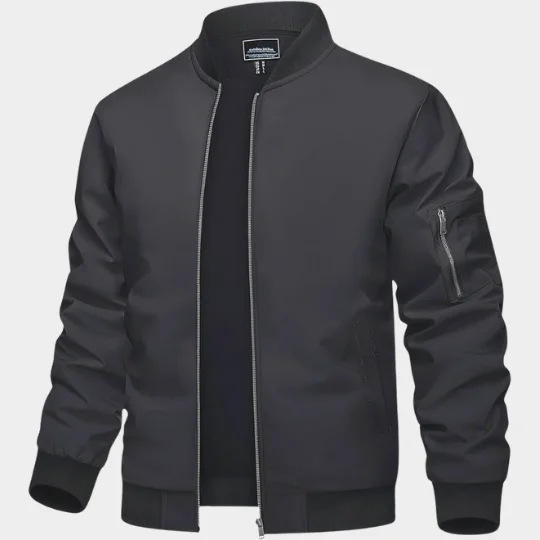 Comfortable Reversible Varsity Jacket in Knitted Fabric Size XL Zippered and Breathable with Water Proof and Seamless Features