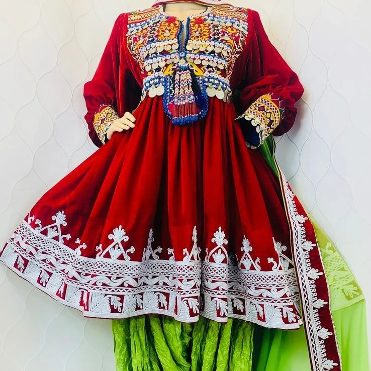 High quality afghan dresses kuchi traditional WholeSale High Quality Kuchi Dress