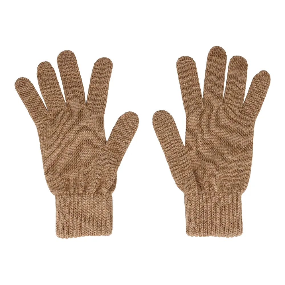 Top supplier For High Quality Knitted Woman Man Unisex Wool Cashmere Gloves For A Winter Weekend Madeintaly  Adult Gray Style Ta