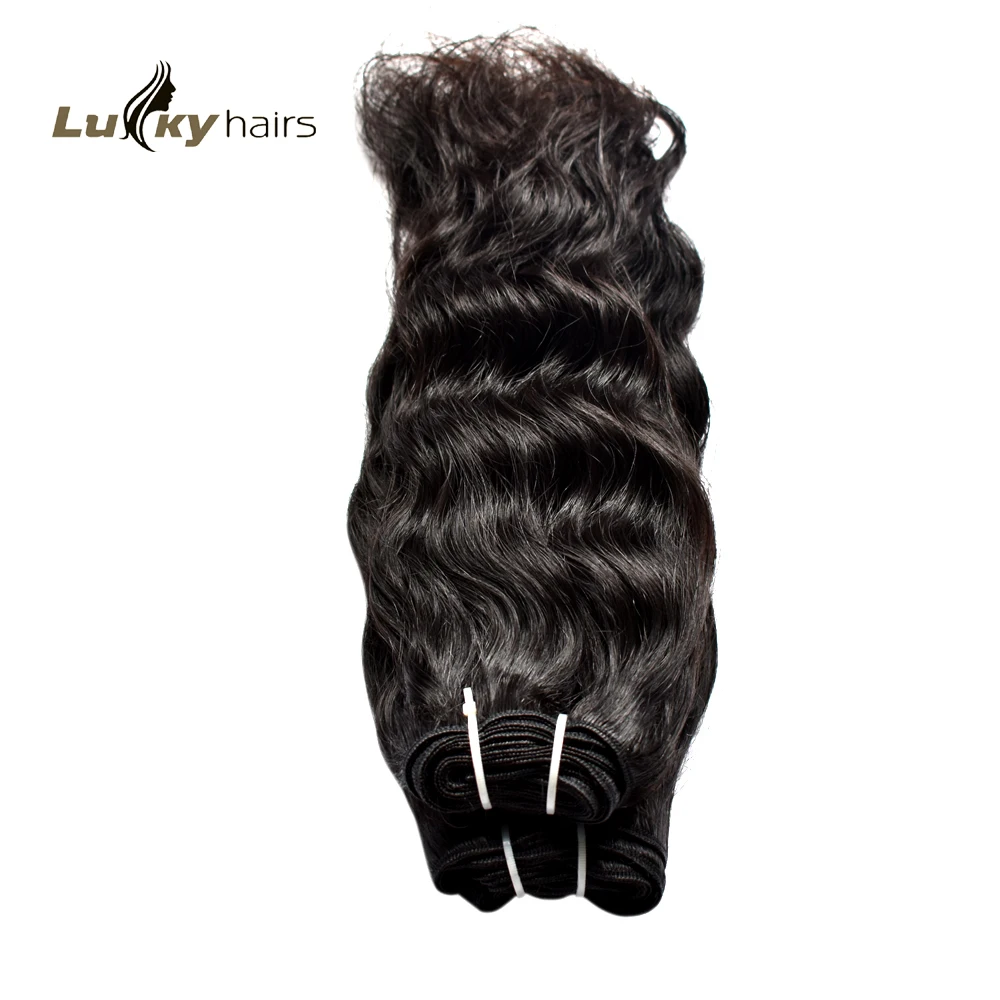 Wholesale cheap price Indian human Hair Extensions Wavy Weave Bundles One donor Raw Virgin Unprocessed Human Hair