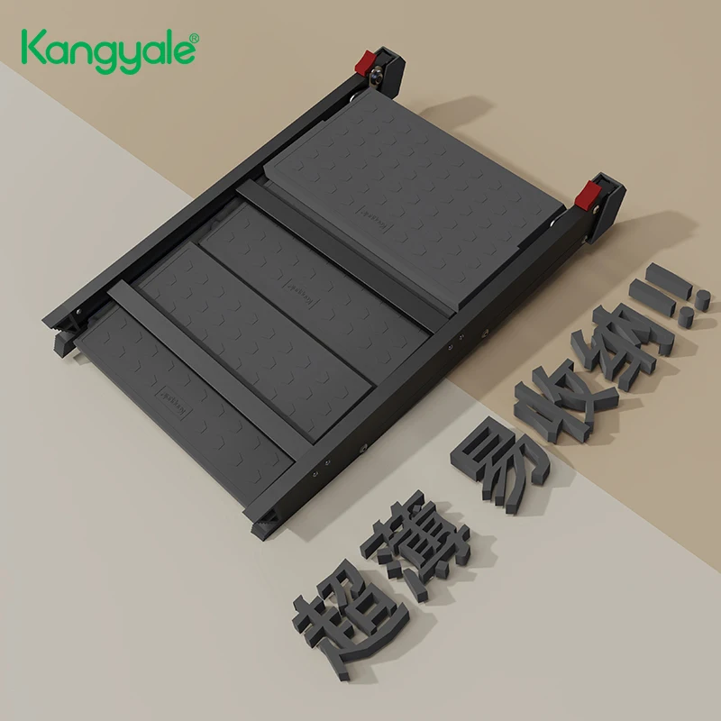 Kangyale Hot Sale Indoor Folding Stairs Aluminium Multifunctional Household Foldable Ladders