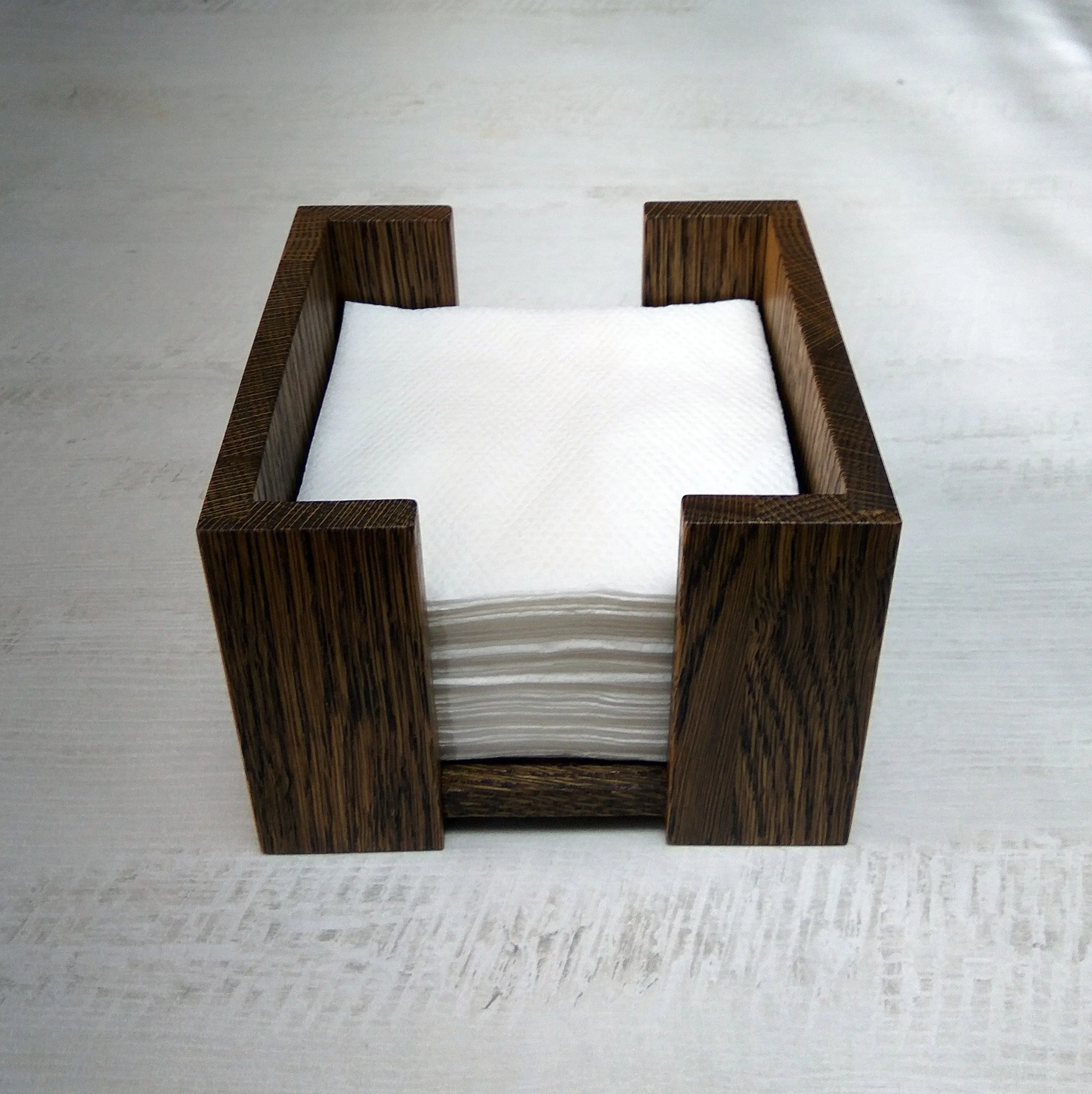 Wooden napkin holder eco friendly   home and restaurant  table decor napkin stand amazon home and kitchen