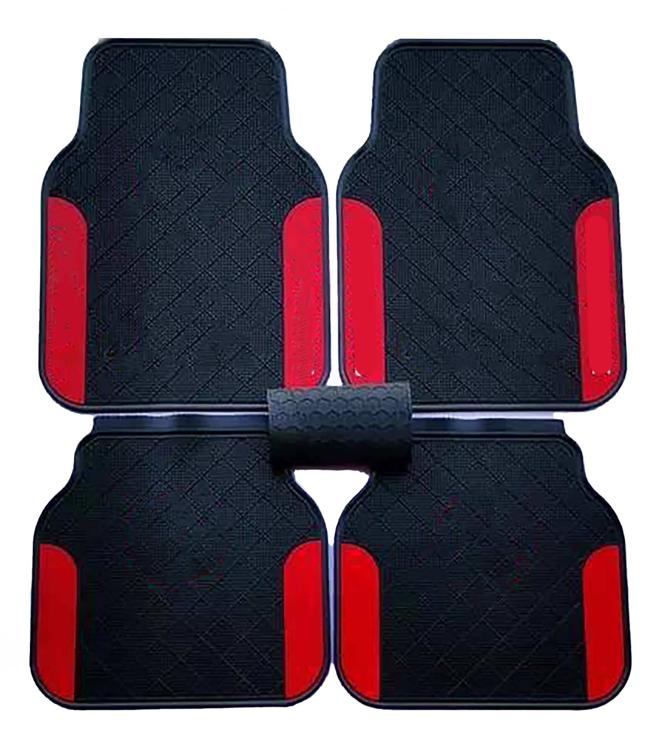 Wholesale Racing Red Luxury Car Floor Mats Full Set pvc Waterproof Car Mat set