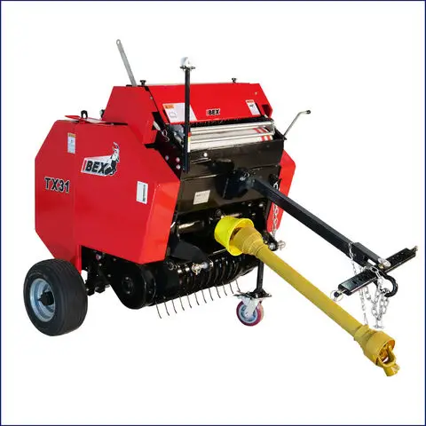 Tractor Mounted Hay Straw And Grass Press Round Baler Machine Hay And Grass Baler Agricultural