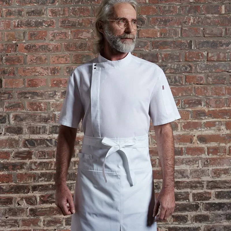 Top Trending Blank Chef uniform Restaurant & Bar Wear Hot Sale Of Red And Black Color Combination Chef Coat For  Unisex  uniform