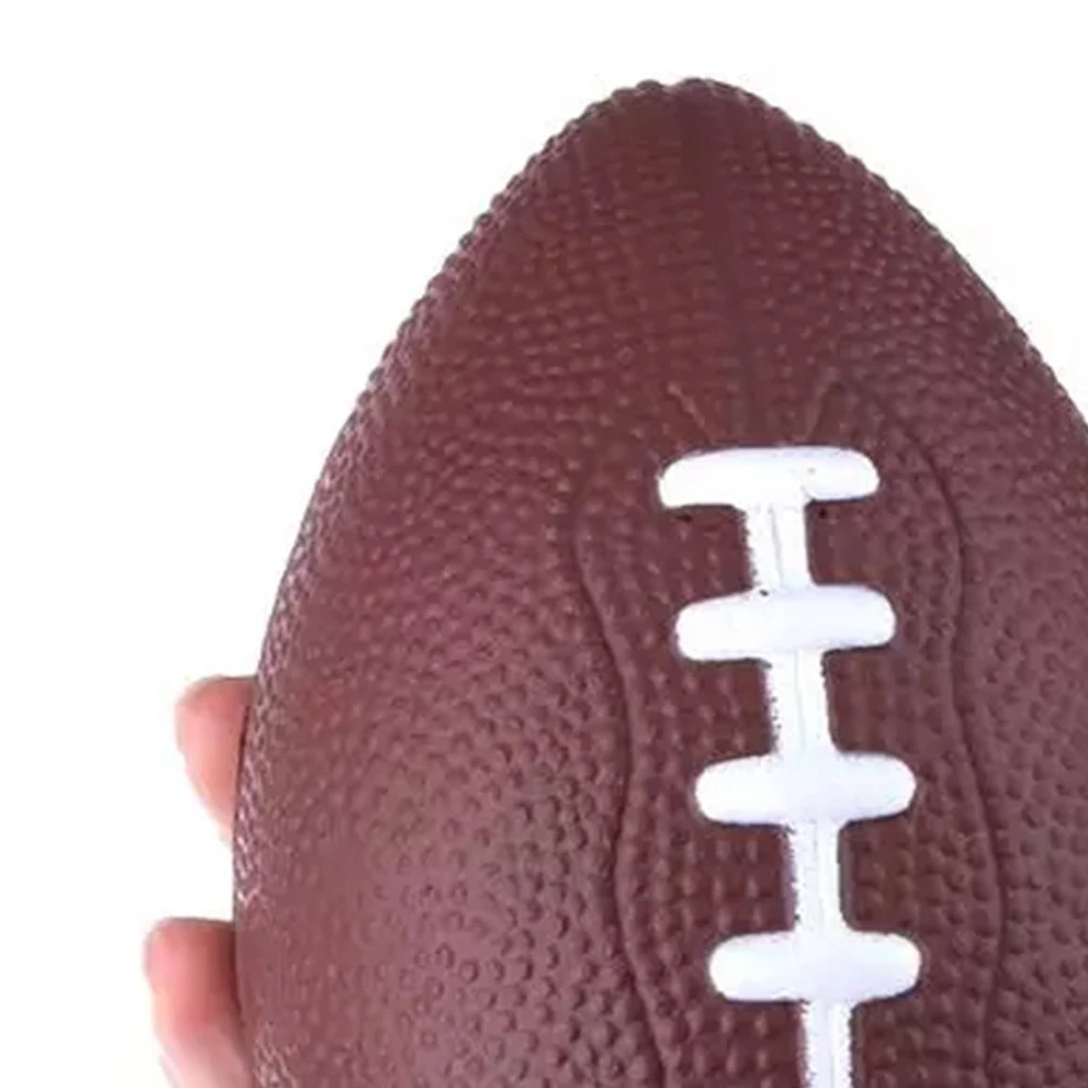 PU Rugby Ball Foam Brown Anti-Stress Rugby Soccer Squeeze Ball Toy Outdoor Training F9 American Football