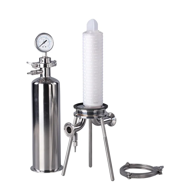 Housing SS304 Stainless Steel 20 Inch High Pressure FIlter Housing For Filtration of Alcohol, Beverage and Drinking Water
