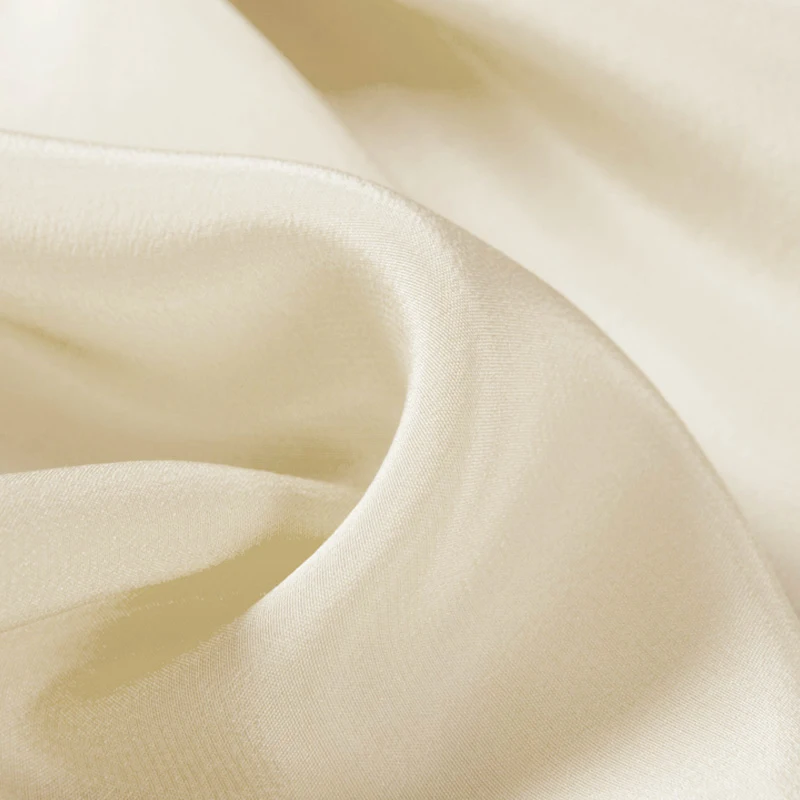 100% pure silk fabric 18mm/23mm/30mm/40mm silk crepe de chine 140cm width for wedding dress, silk scarf