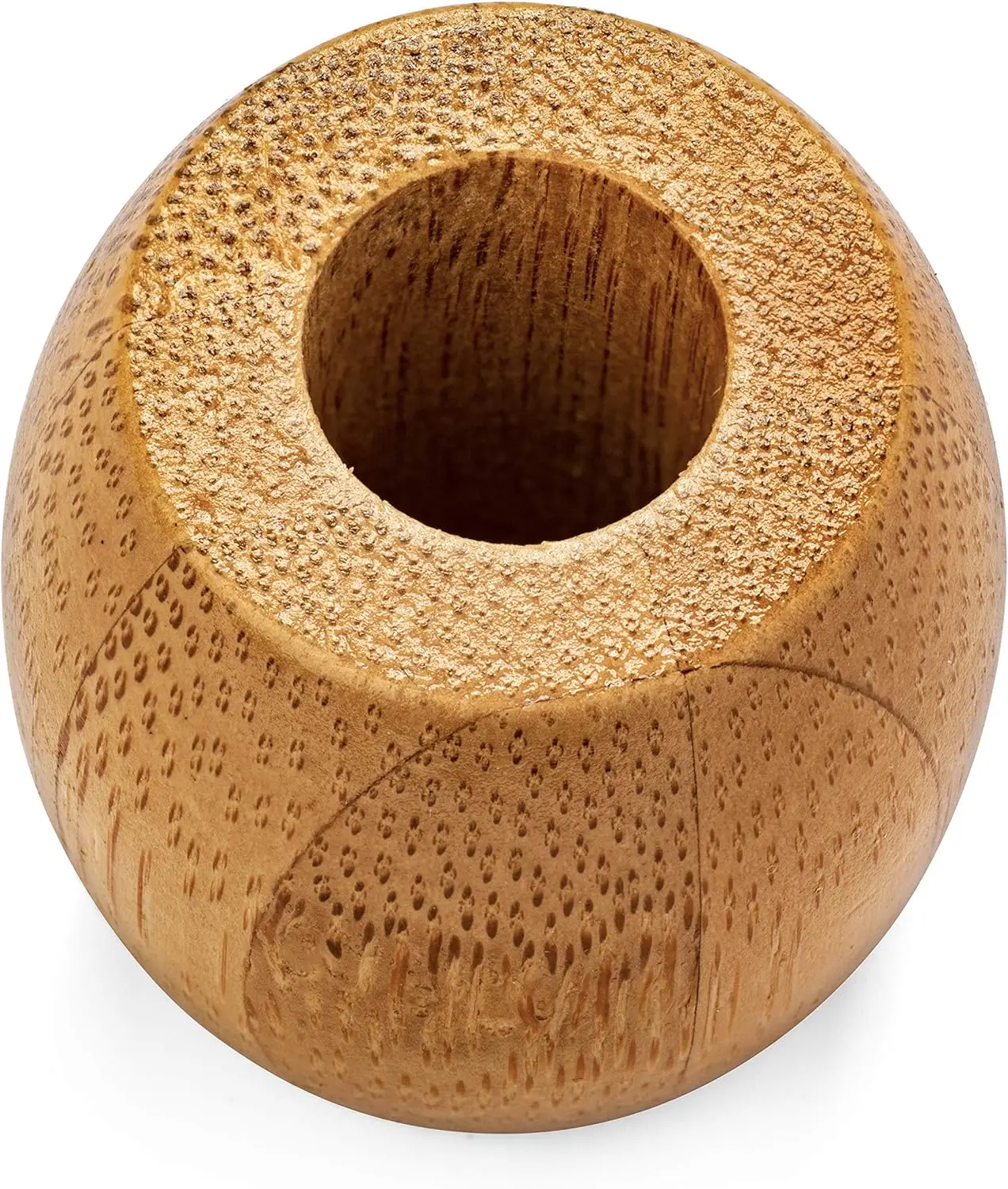 Pack of 4 Bamboo Toothbrush Stands - Rustic Wooden Holder for Makeup Brush, Pen - Natural, Sustainable Alternative to Plastic