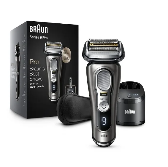 Braun- Series 9-9465cc Pro Electric Foil Shaver With Prolift Beard Trimmer & Clean & Charge Smartcare
