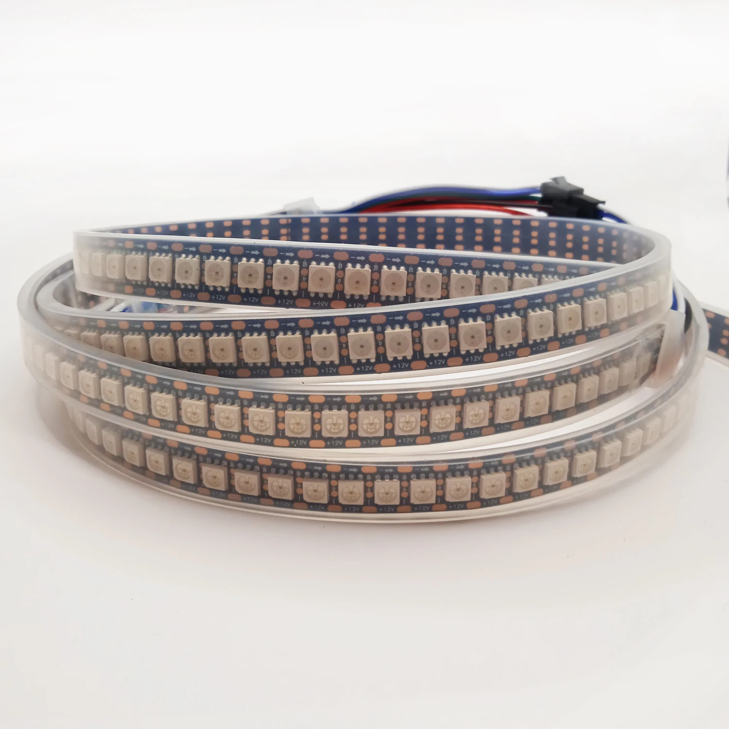 IP67 43 Вт смарт-лента 220 В RGB SPI 2815 с 144 светодиодами на метр герметичная адресная лента для декора доступна длиной 5 м 10