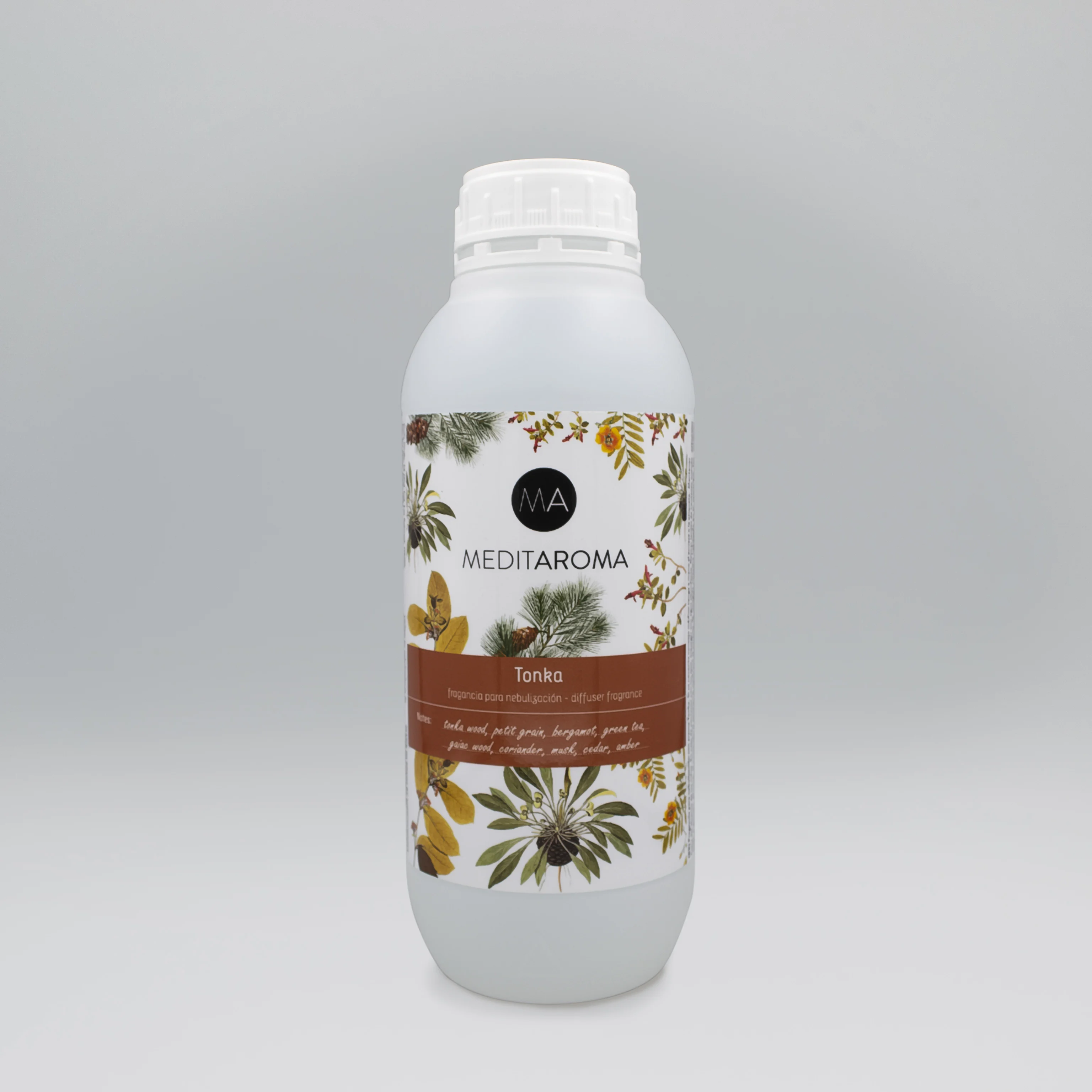 Top quality 1L spanish aroma perfume Tonka bottle oil for air diffuser and aromatherapy