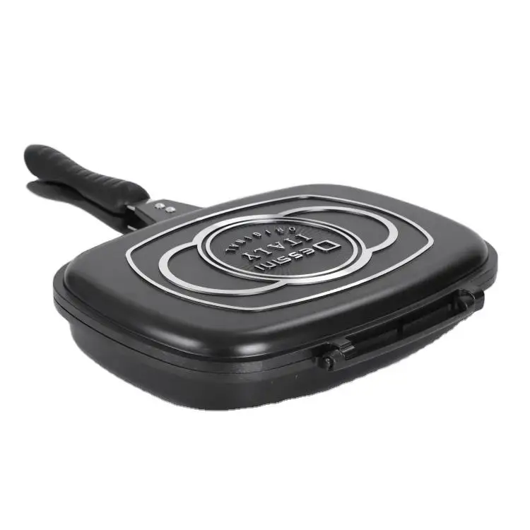 36cm Aluminum Non-stick Two Side Pan Fried Fish Steak Double Sided Fry