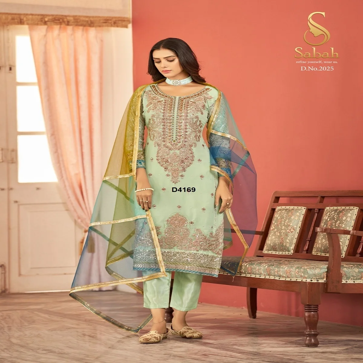 Новый дизайн Пакистанская готовая коллекция Shalwar Kameez Organza модная газонов для женщин Salwar 2023 оптовых заказов