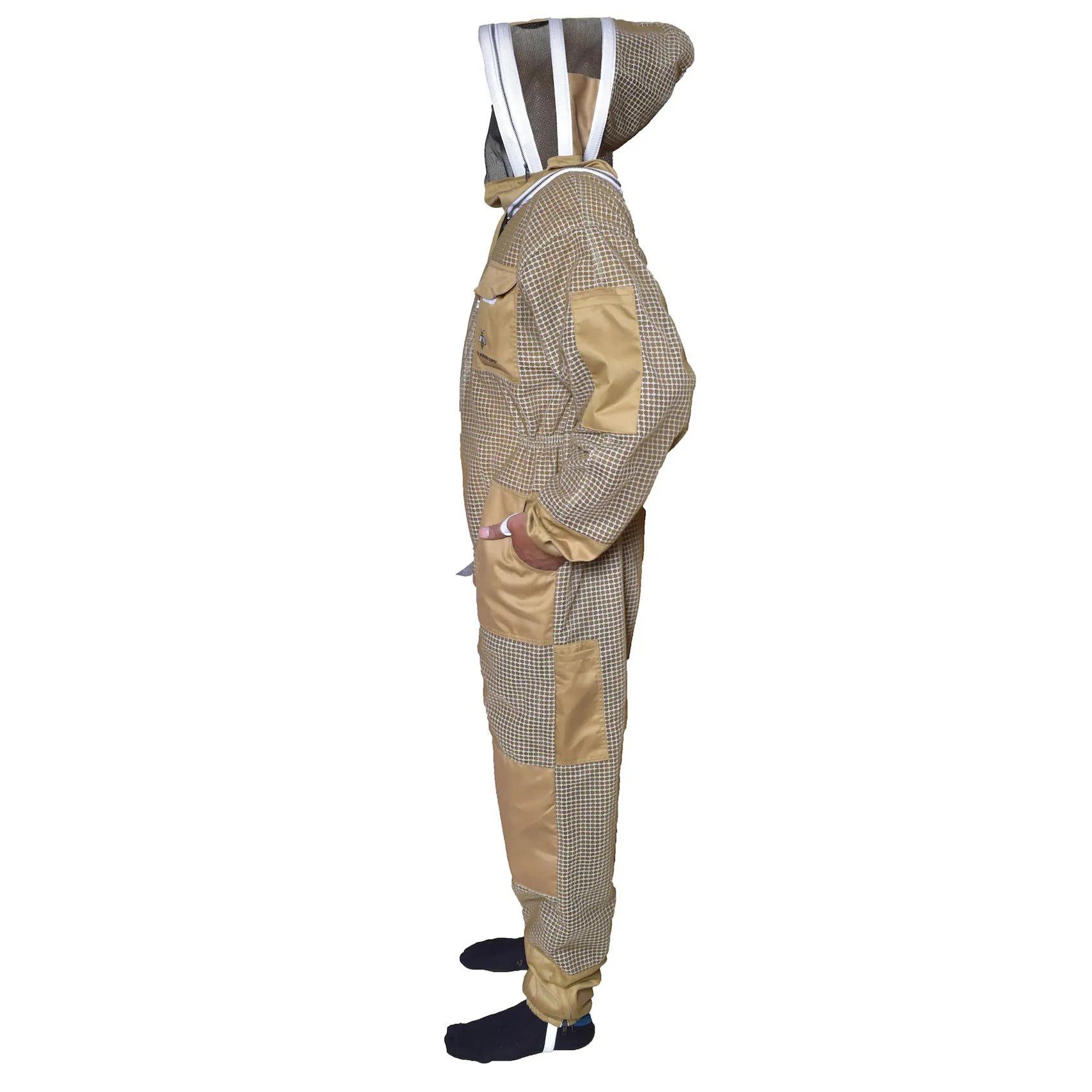 Ultra-Ventilated Brown Beekeeping Bee Suit Protection Professional Beekeeping Ventilated Suit Bee Suit Three Layers