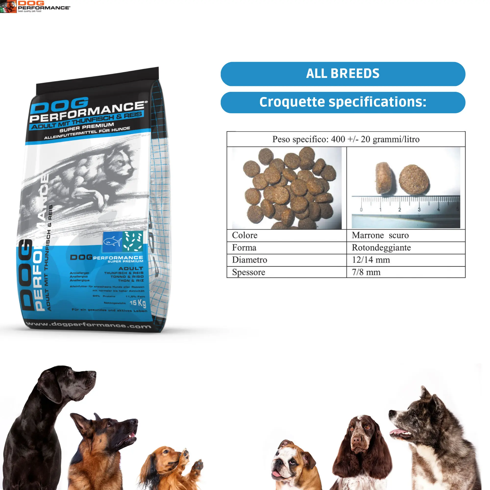 Superior Dog Performance Adult Blend - Tuna and 25/16 Rice 30 kg - Consistent Quality for Peak Performance