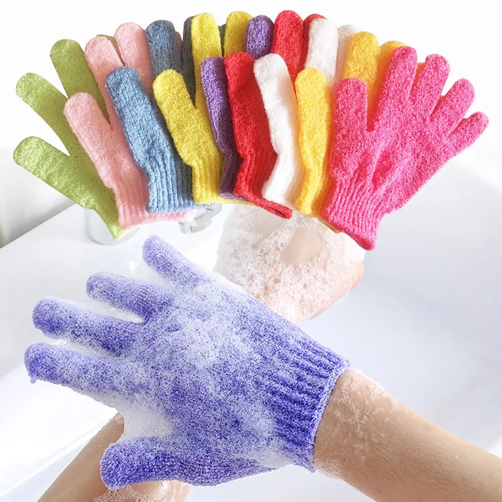 Wholesale Morocco bath gloves scrubbing viscose towel clothexfoliating gloves scrub mitt magic peeling glove exfoliating