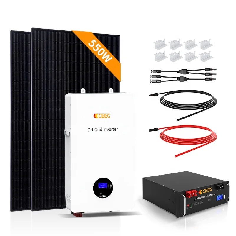 Residential Industrial Commercial Solar Power System 5Kw 8kw 10kw 12kw hybrid solar panel system sun energy storage system