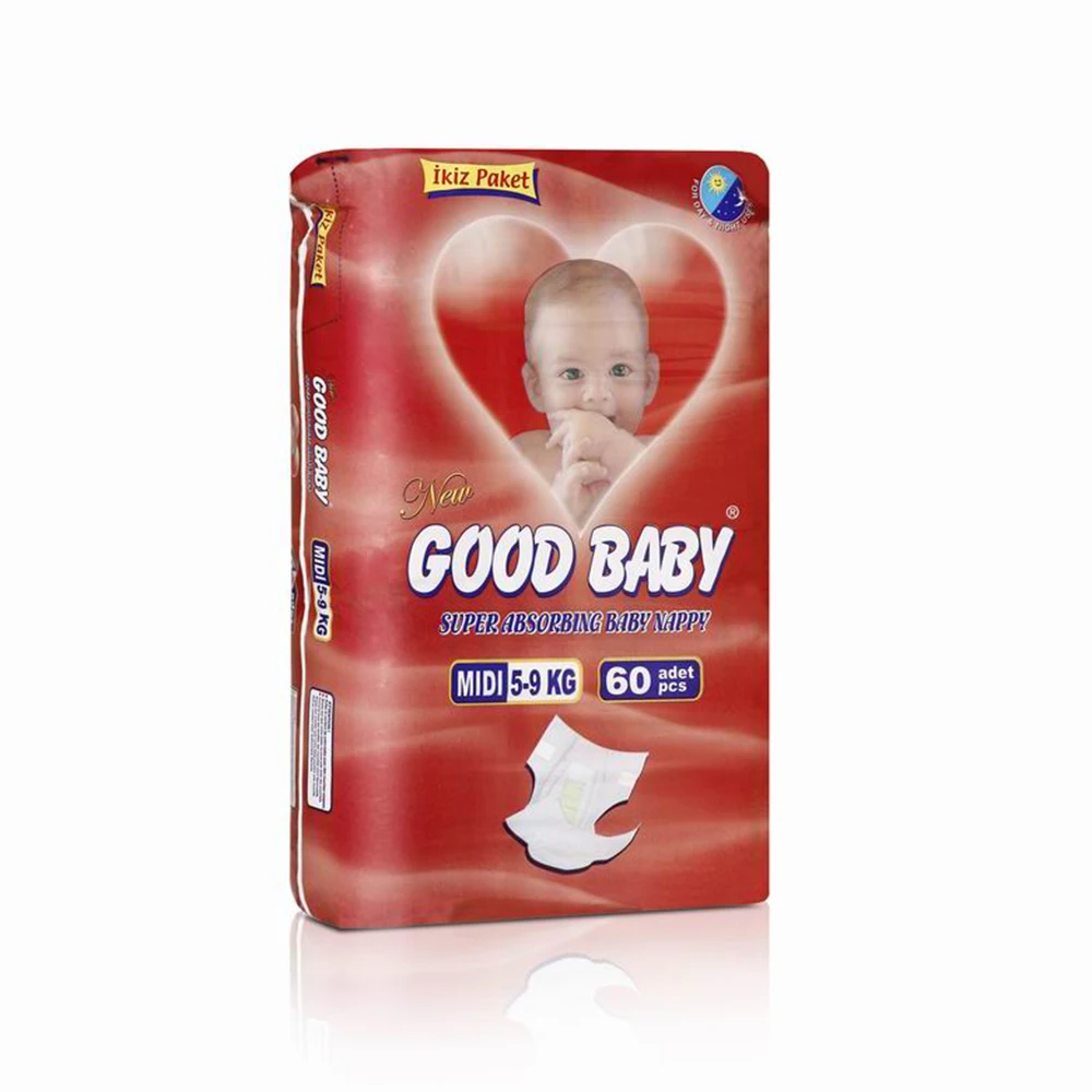 High Quality Good Baby Diaper Super Absorbing Baby Nappy Midi 5 to 9 kg  60 Nappies at Best Price
