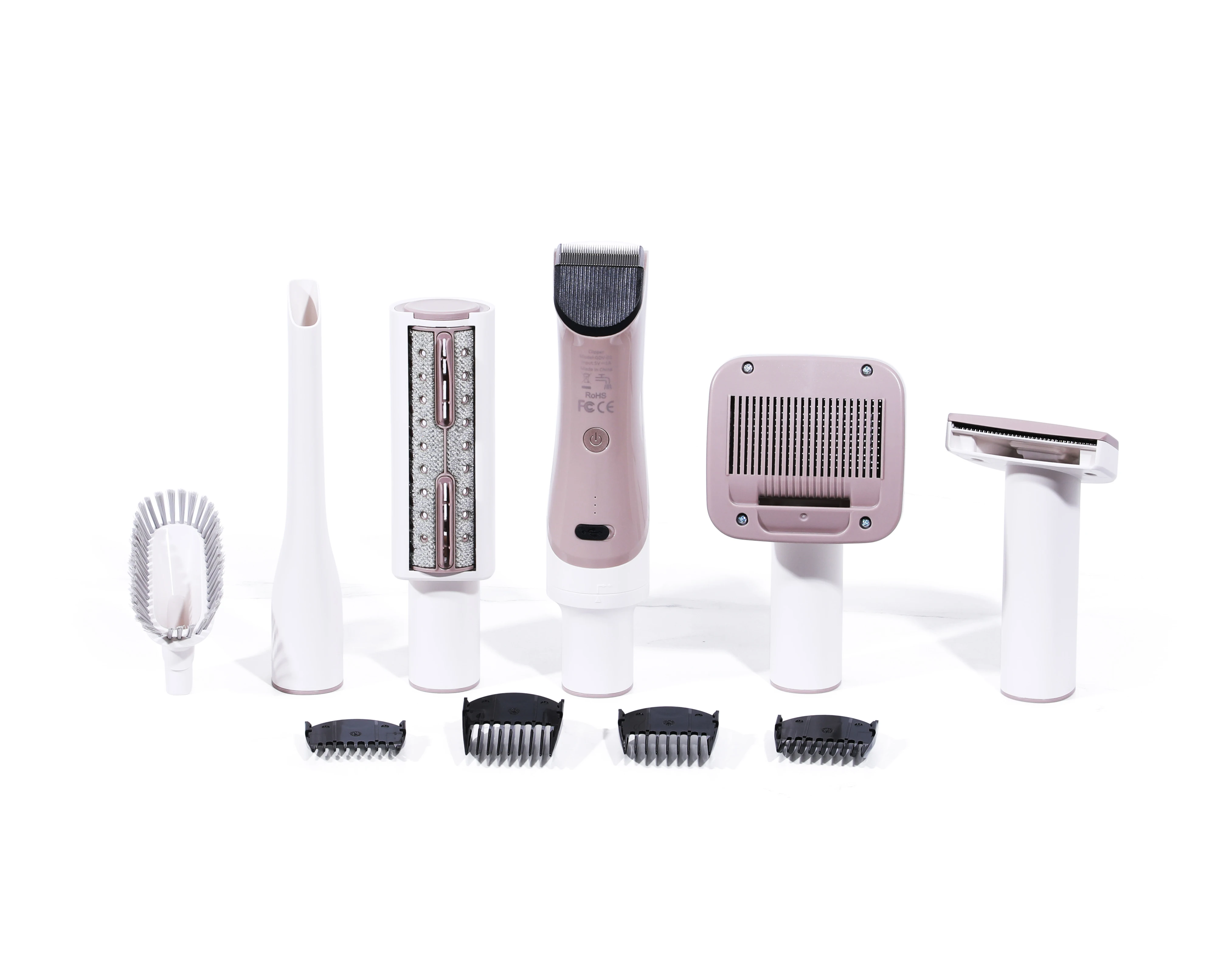 Low Noise Multifunctuinal 5 in 1 Pet Grooming Kit & Vacuum Cleaner Suction Pet Cleaner Vacuum