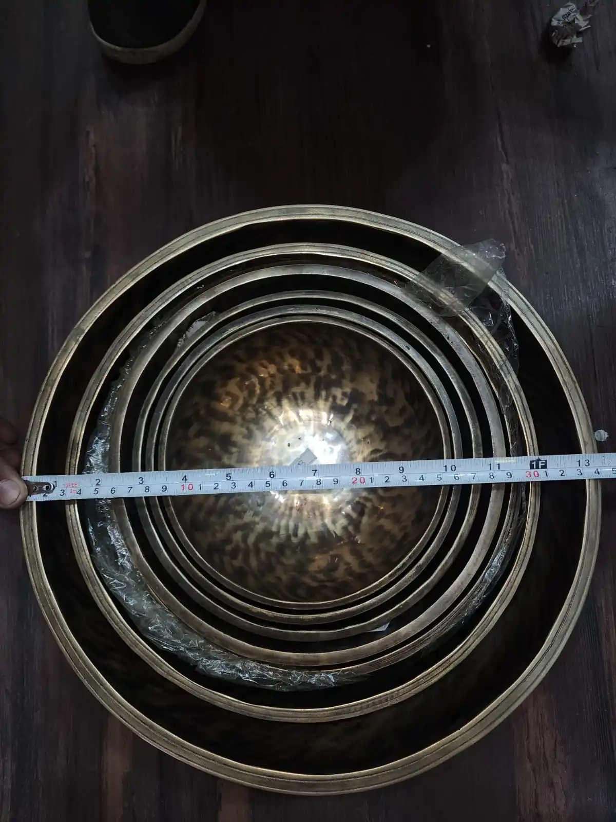 Handmade moon Set of 7 chakra Set singing bowls (Thick edges)