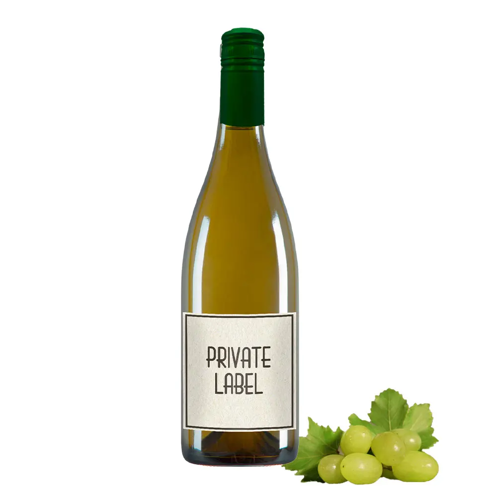 Sweet white wine with personalized label for restaurant hotel corporate gadget ideas for Christmas gifts merchandising