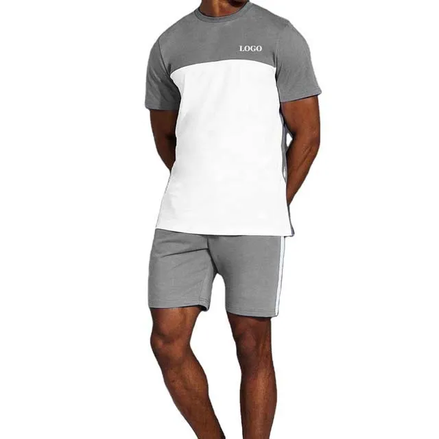 Men Slim Fit Tracksuits Short Sets Men Line Polo T-shirt And Short Set New Design hot sale twin set shirt made in pakistan