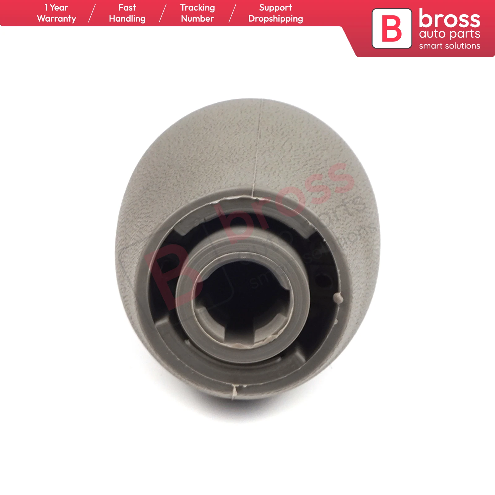 BSP614 6 Speed Shift Stick Knob 328650024R Chrome Gray  Bross Auto Parts Made In Turkey