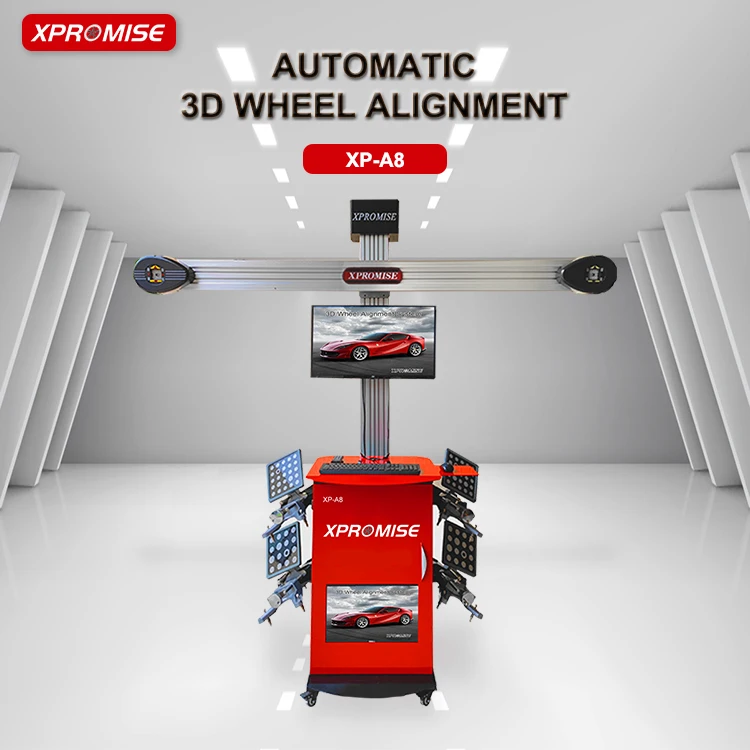 Automotive 3D wheel alignment with scissor lift four post lift second floor rolling jack wheel aligner garage equipment