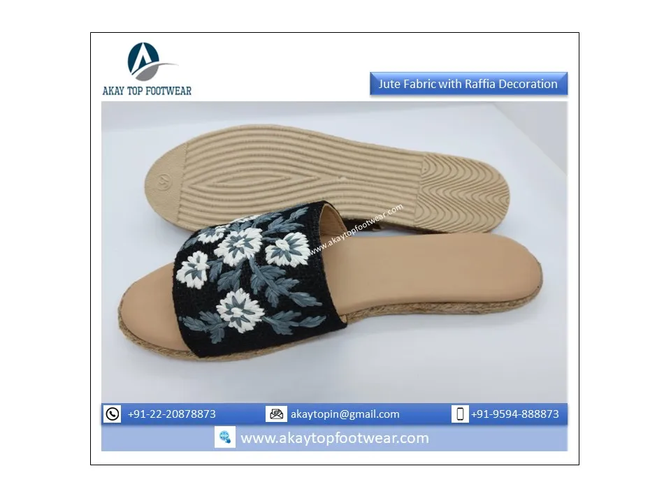 2022 Unique Design Fashion Espadrille Sandals with 6 mm Eva and Napa Goat Leather in Sock Available in Genuine Market Price