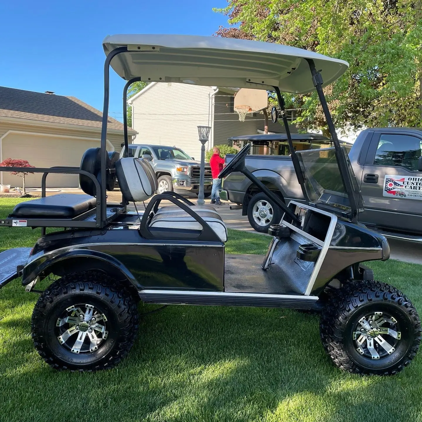 Free Shipping Lifted 4 Passenger Golf Car Brand New 4 Wheel Electric Club Car Golf Cart For Sale